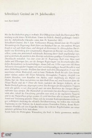 Schwäbisch Gmünd im 19. Jahrhundert