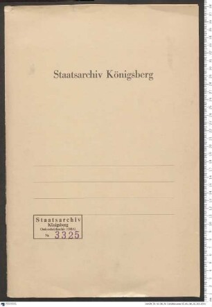 Bruchstücke aus polnischen Streitschriften wider den Orden. Ohne Datum.