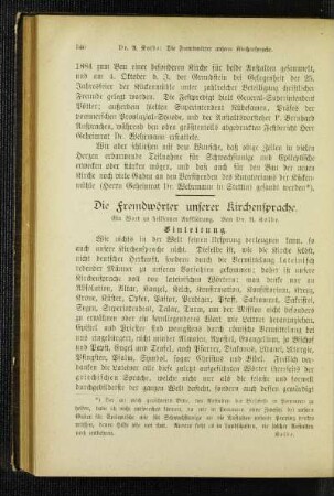 ¬Die¬ Fremdwörter unserer Kirchensprache : ein Wort zu heilsamer Aufklärung