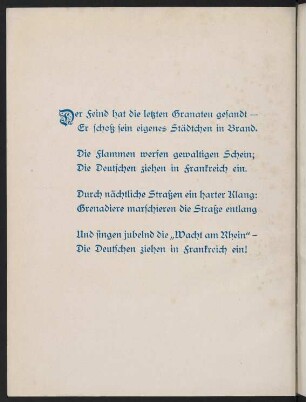Einmarsch im Feindesland