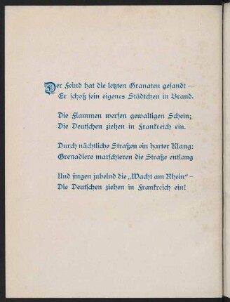 Einmarsch im Feindesland