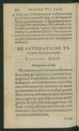 Principium Tituli.