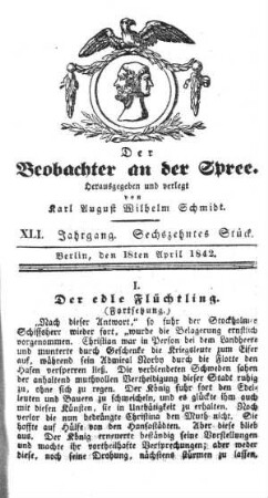16. Stueck, 18. April 1842