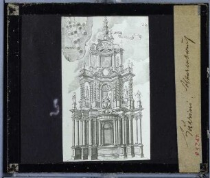 Guarini, Altarentwurf (Druck, Tratt. Arch. Civ. tav. 22)