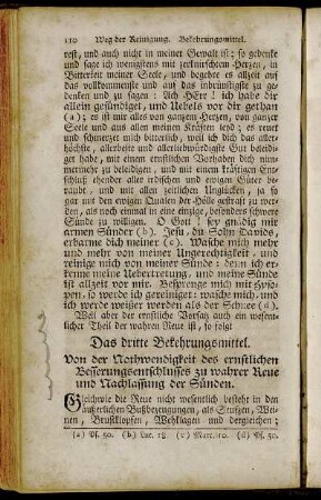 Das dritte Bekehrungsmittel. Von den Nothwendigkeit des ernstlichen Besserungsentschlusses zu wahrer Reue und Nachlassung der Sünden.