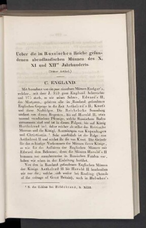 Ueber die im Russischen Reiche gefundenen abendländischen Münzen des X, XI und XIIten Jahrhunderts (Dritter Artikel)