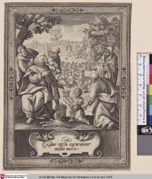 Exiguo victu saturantur millia multa [Die Speisung der Fünftausend; The multiplication of loaves and fishes]