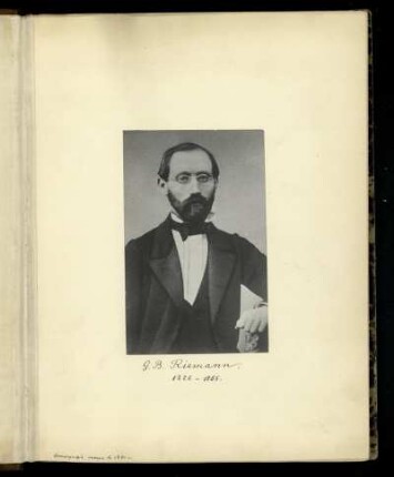 Bildnis Bernhard Riemann