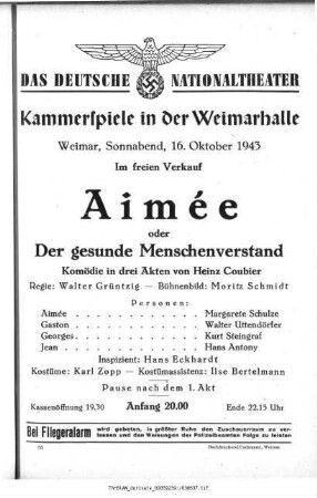 Aimée oder Der gesunde Menschenverstand