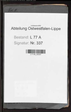 Gogericht des Amtes Schötmar und der Stadt Salzuflen, Bd. 2