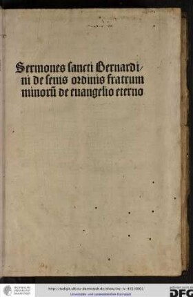 Sermones de evangelio aeterno