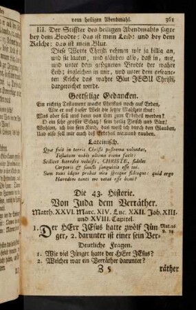 361-366, Die 43. Historie