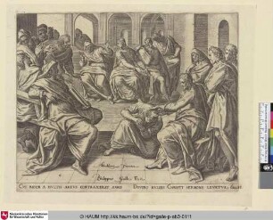 [Christ heals a woman who had been injured for eighteen years; Die Heilung der gekrümmten Frau]