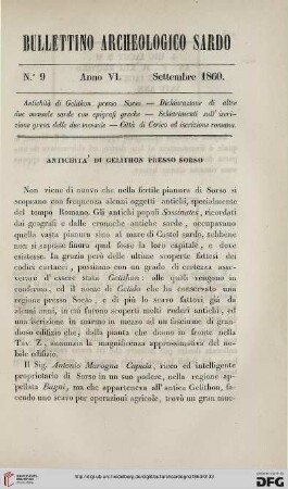6: Antichità di Gelithon presso Sorso