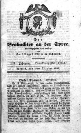41. Stück, 10. Oktober 1853