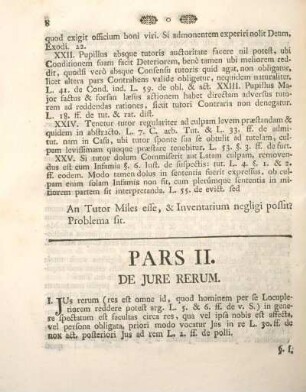 Pars II. De jure rerum.