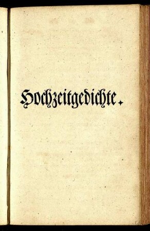 Hochzeitsgedichte.