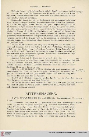 ⟦Rittershausen⟧