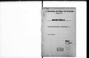 Sachliche Ausstattung des Physikalischen Instituts