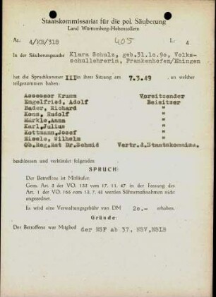 Schulz, Klara