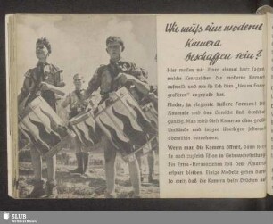 Wie muß eine moderne Kamera beschaffen sein?