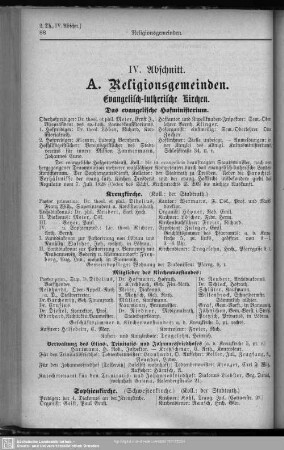 IV. Abschnitt. Religionsgemeinden und Schulen.