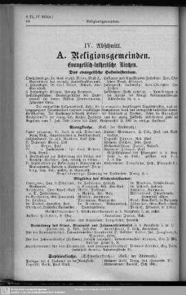 IV. Abschnitt. Religionsgemeinden und Schulen.