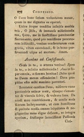 178-185, Accedens ad Confessionale; ...