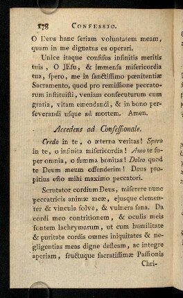 178-185, Accedens ad Confessionale; ...