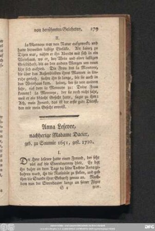 Anna Lefevre, nachherige Madame Dacier, geb. zu Saumür 1651, gest. 1720.