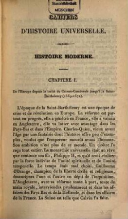Histoire moderne, 5. Histoire de l'Europe depuis la retraite de Cateau-Cambrésis jusqu'au traité des Westphalie