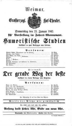 Der gerade Weg der beste