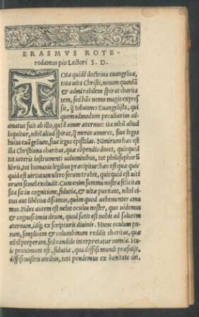 Erasmus Roterodamus pio Lectori S. D.
