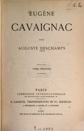 Eugène Cavaignac, 1