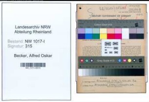 Entnazifizierung Alfred Oskar Becker , geb. 07.07.1908 (Zahnarzt)