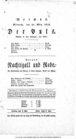 Nachtigall und Rabe