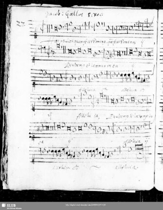 27 Iacobus Gallus: Haec est dies quam fecit Dominus