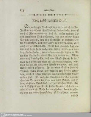 Zwey und dreyßigster Brief