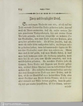 Zwey und dreyßigster Brief