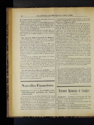 Mouvement Diplomatique et Consulaire