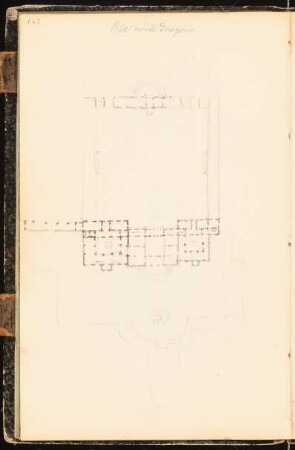 Skizzenbuch: Villa Mondragone, Frascati: Grundriss