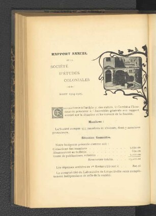 Rapport Annuel