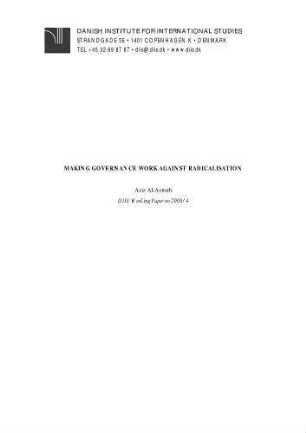 Making governance work against radicalisation