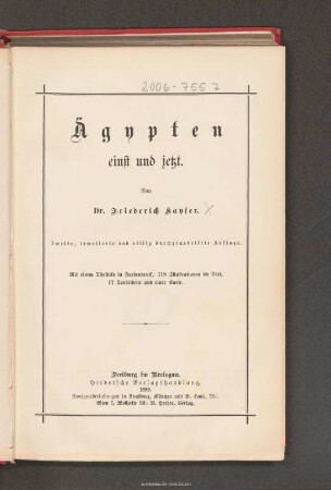 Ägypten einst und jetzt