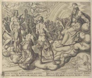 Die Söhne Gottes vor dem Herrn, Blatt 2 aus der Folge "Die Geschichte Hiobs"