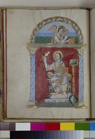 Guntbald-Evangeliar — Der Evangelist Matthäus, Folio fol. 20v