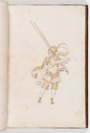 Knappe mit Lanzen, in: Equestrium statuarum [...] formae [...] artificiosissime pictis, Bl. 41