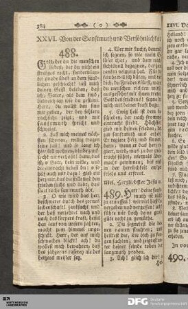 XXVI. Von der Sanftmuth und Versöhnlichkeit.