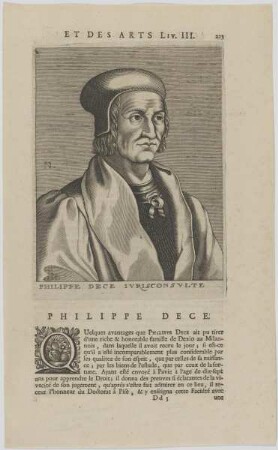 Bildnis des Philippe Dece