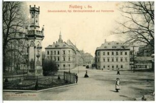 Freiberg. Schwedendenkmal,Petersstraße, Amtshauptmannschaft